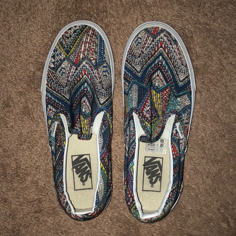Vans slides.